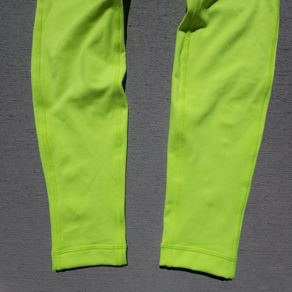 Lululemon Wunder Under High-Rise Leggings Size 8 Highlight Yellow 28" Inseam - Picture 4 of 9